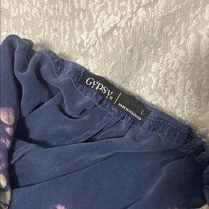 Couture Gypsy Strapless Dress in Blue and Purple